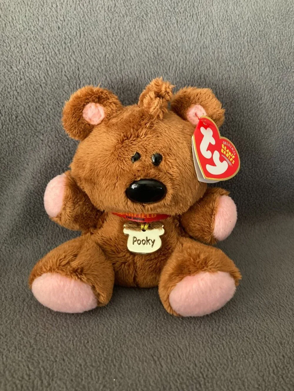 Garfield The Movie Ty Beanie Babies Lot of 5 Luca, Odie, Pooky, Louis